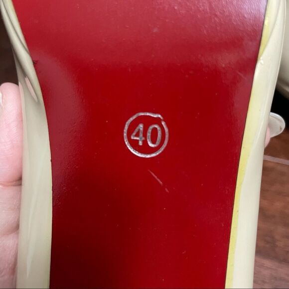 Shishang Jinzi Closed Toe Pump Shoe Beige Size 40 euro US 8.5 - Picture 11 of 13